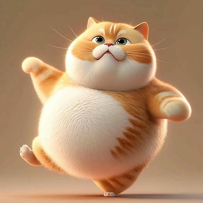 avatar mèo vô tri tông màu đơn giản