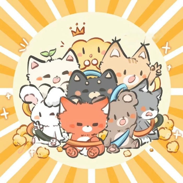 avatar nhóm cute dễ thương cho hội bạn gái