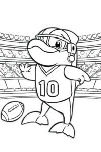 bản tô cá heo cute thích hợp trẻ nhỏ