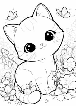 Bộ sưu tập 100+ tranh tô màu con mèo dễ thương cực cute - Homepage featured post