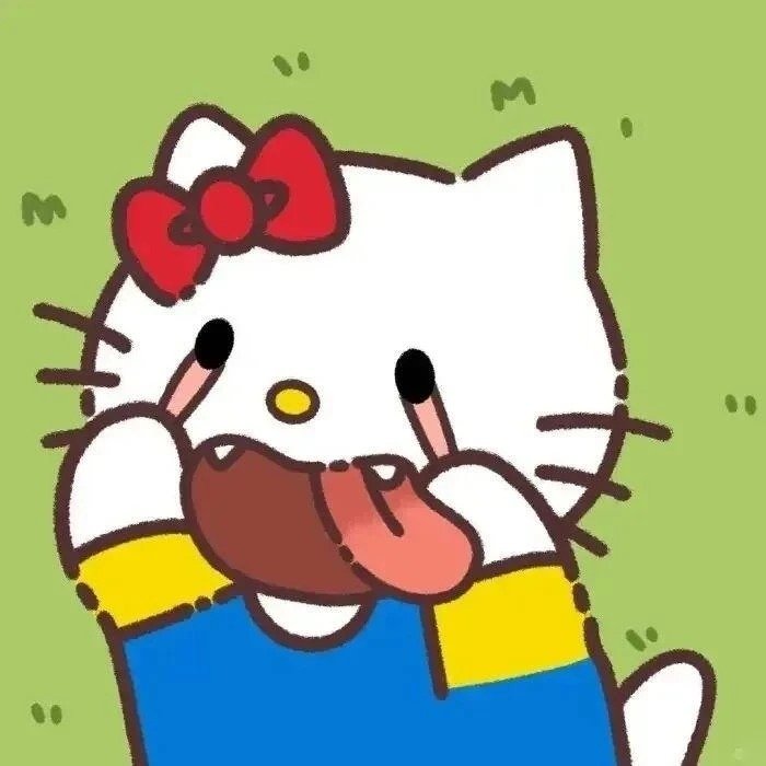 biểu hiện bất cần meme hello kitty bựa