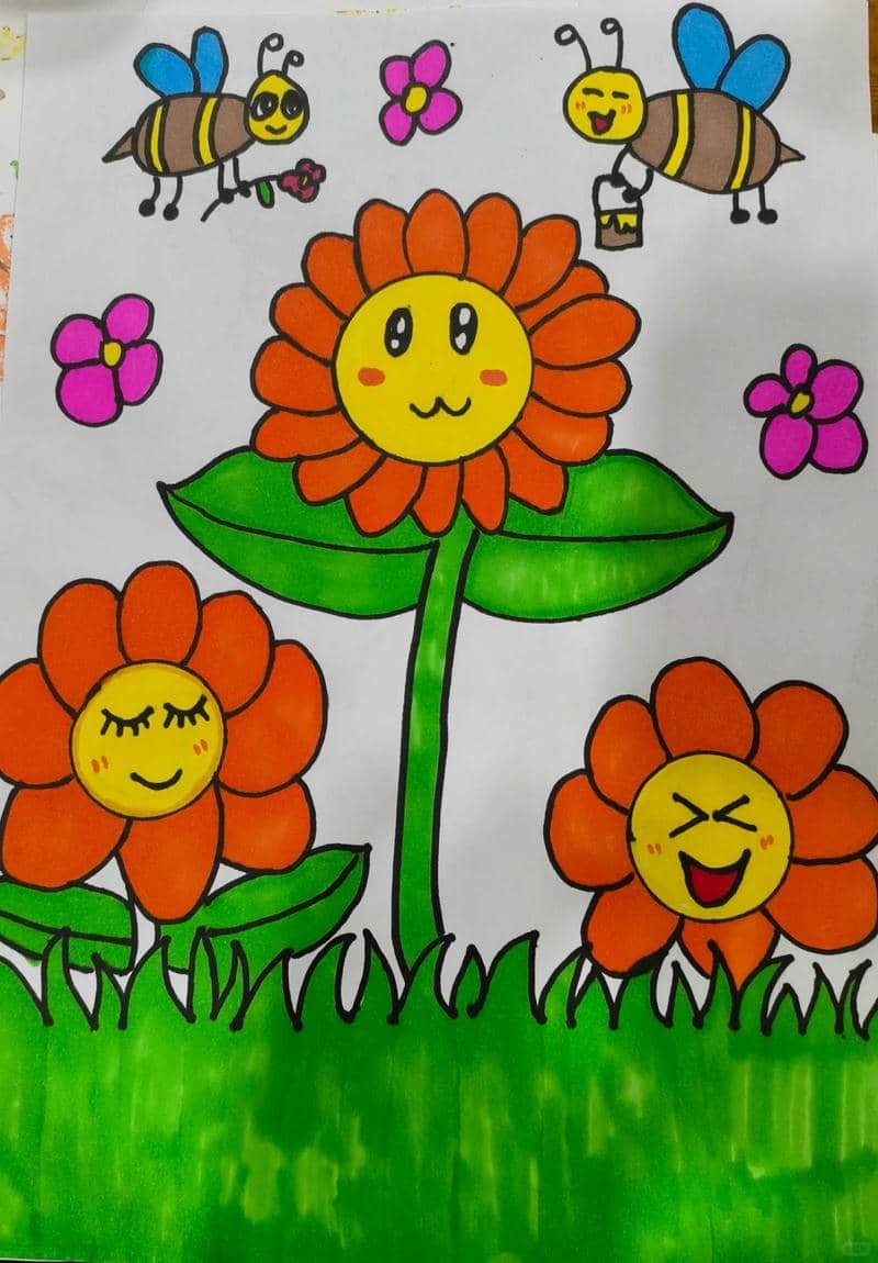 bức tranh hoa hướng dương nổi bật