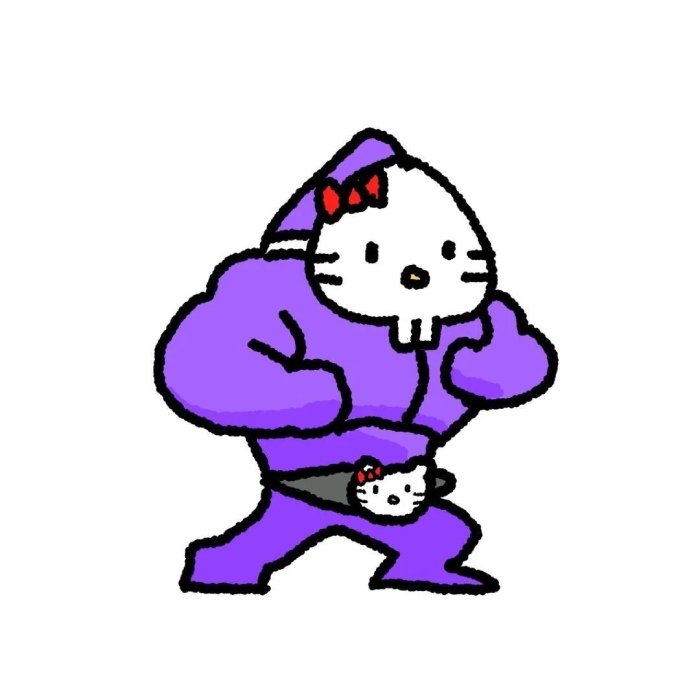 cách nhìn chuyện đời meme hello kitty bựa