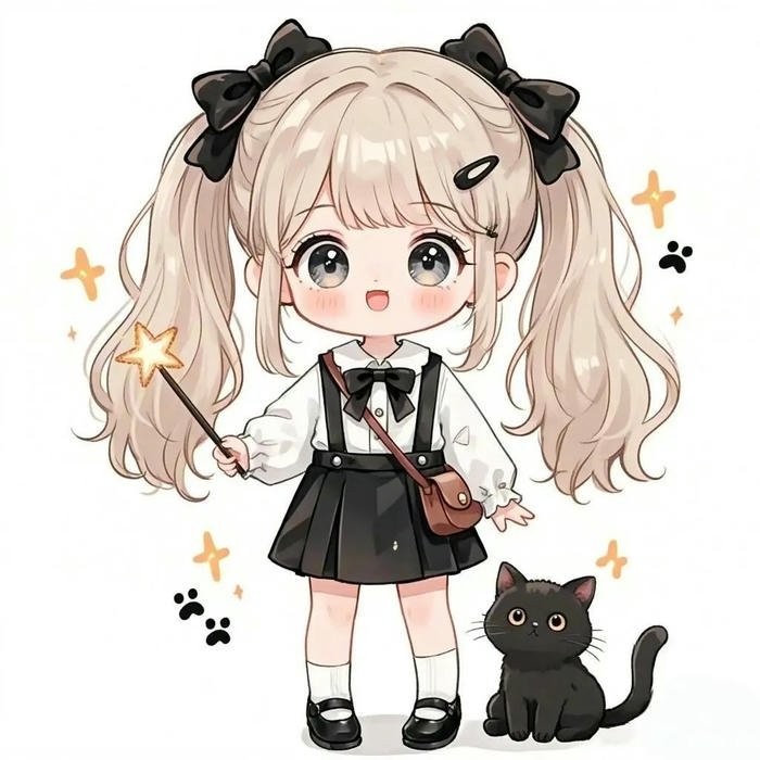 chibi anime ảnh nữ biểu cảm