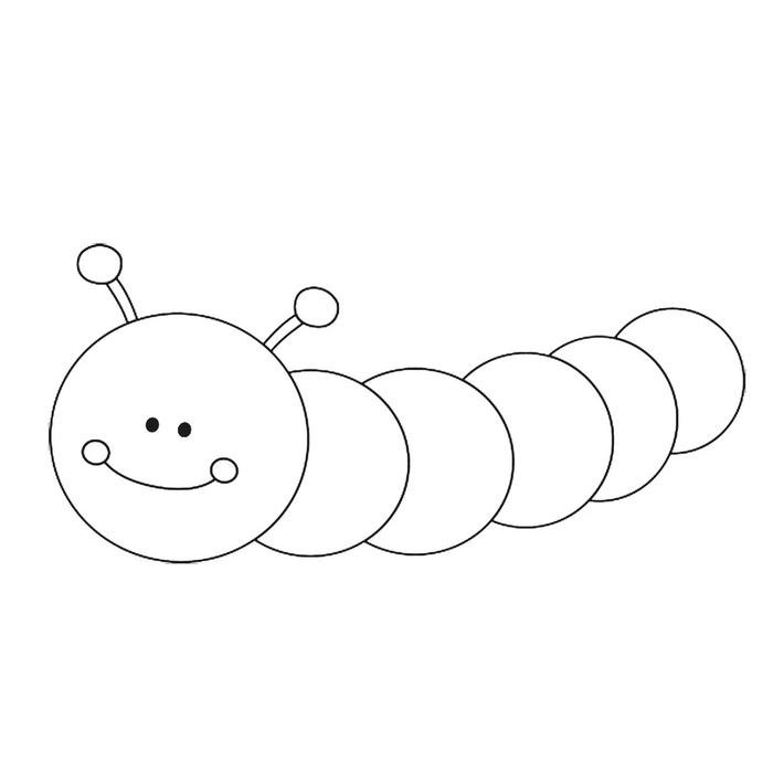 chú sâu hài hước để tô màu