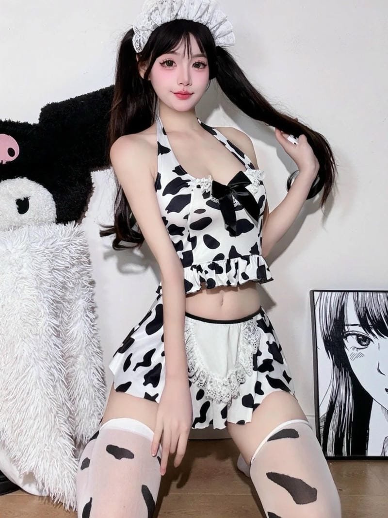 cosplay bò sữa phong cách kawaii