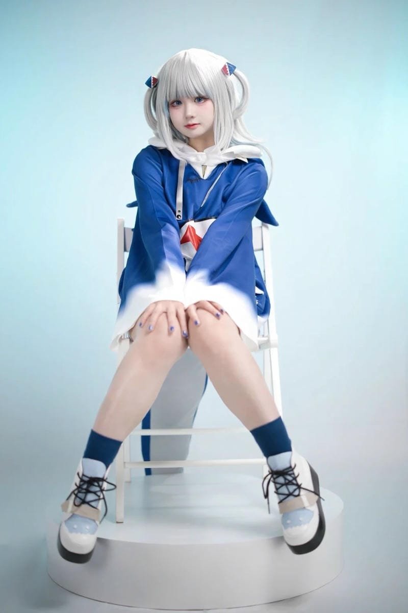 cosplay gawr gura concept biển sâu huyền ảo