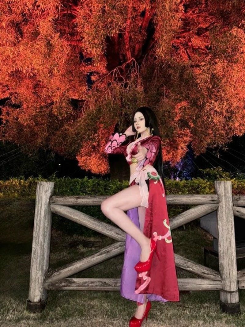 cosplayer hóa thân boa hancock duyên dáng