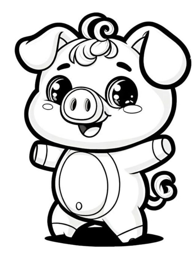 Kho 133+ tranh tô màu con heo ngộ nghĩnh cho bé mẫu giáo