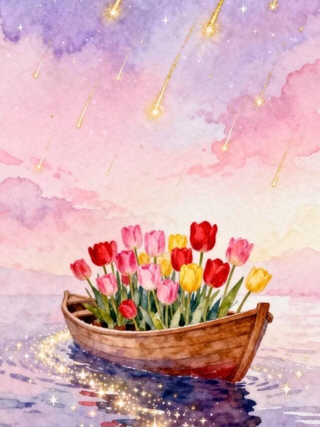 Khám phá tranh vẽ hoa tulip từ đơn giản đến nghệ thuật