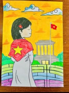 đẹp nhẹ nhàng tranh lễ quốc khánh