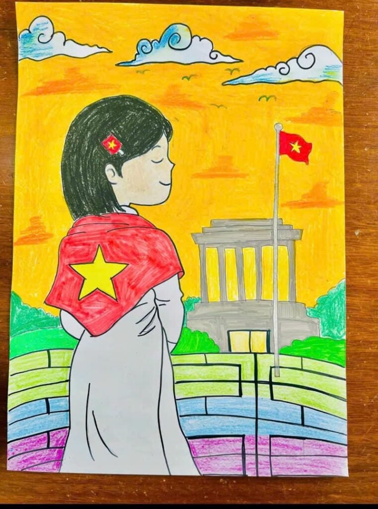 đẹp nhẹ nhàng tranh lễ quốc khánh