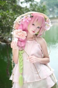 gái xinh cosplay anime phong cách học đường