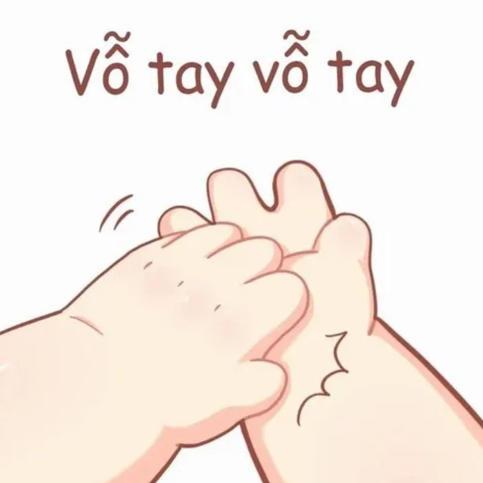 hành động khen công khai meme vỗ tay