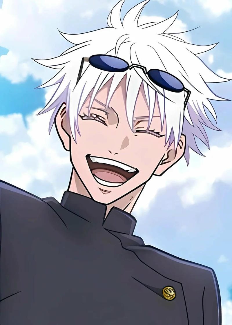 hình Gojo Satoru tóc trắng