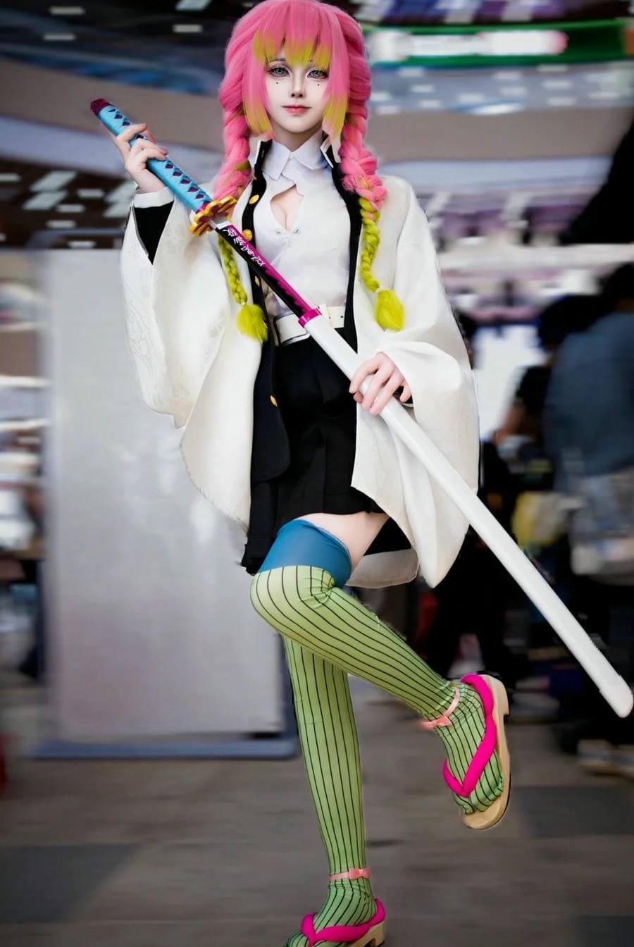 hình Mitsuri cute phong cách học sinh dễ thương