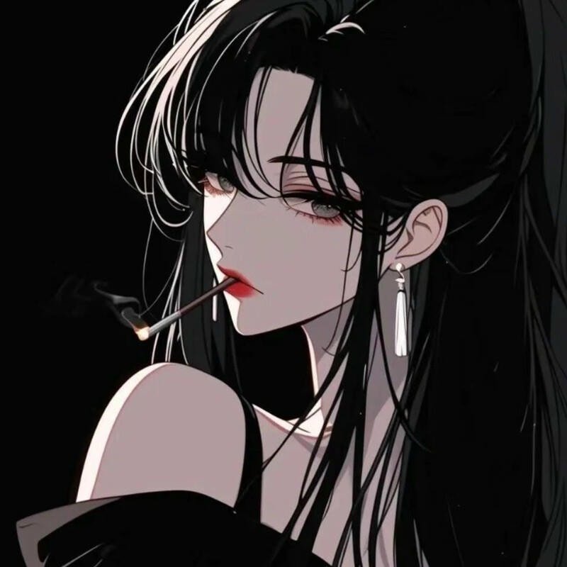 hình anime girl lạnh lùng minimal