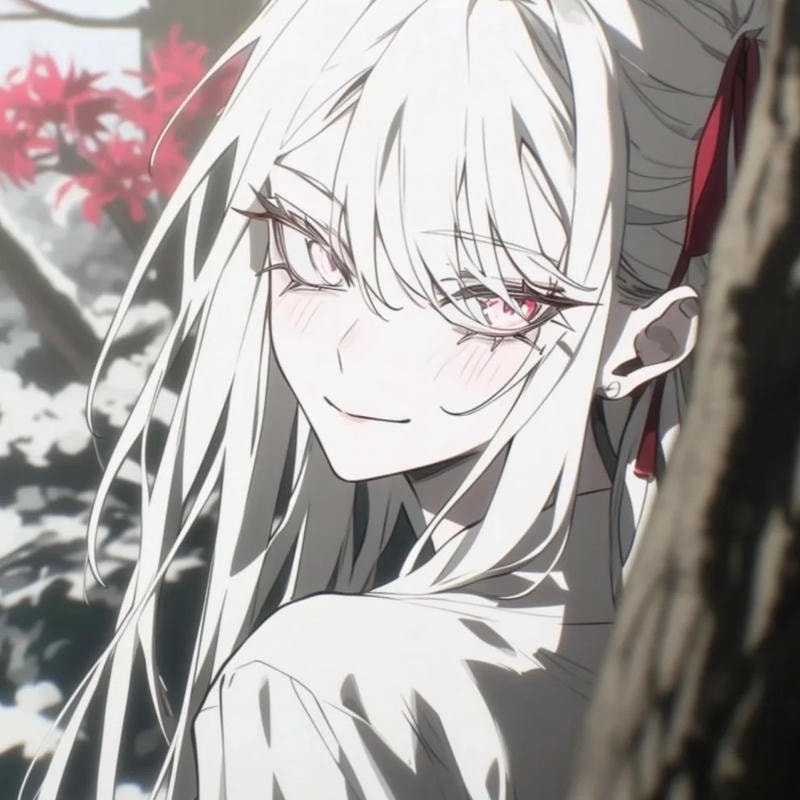 hình anime nữ áo trắng ngầu