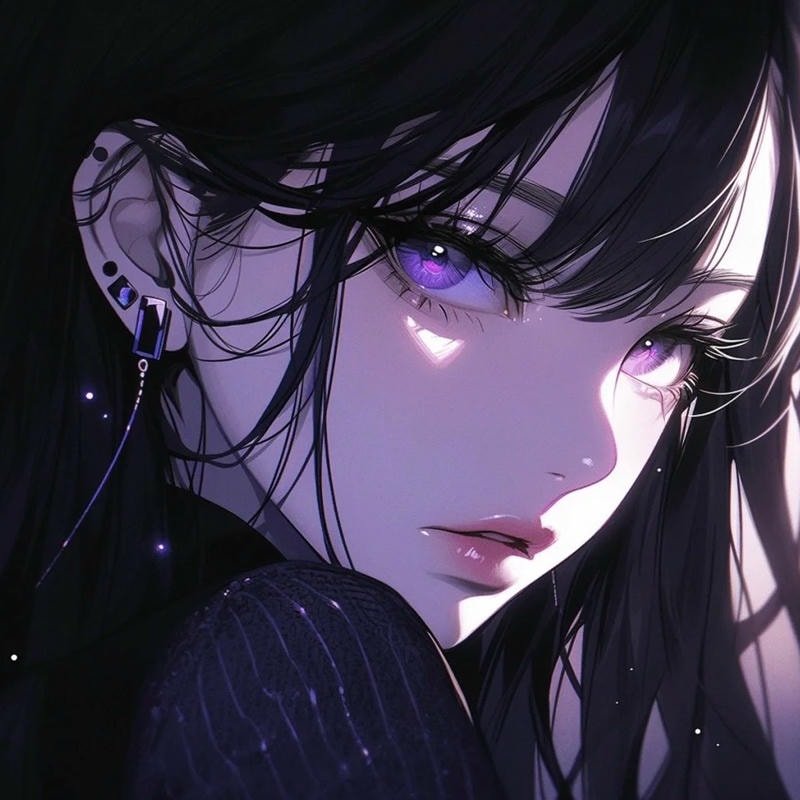 hình anime nữ bóng tối