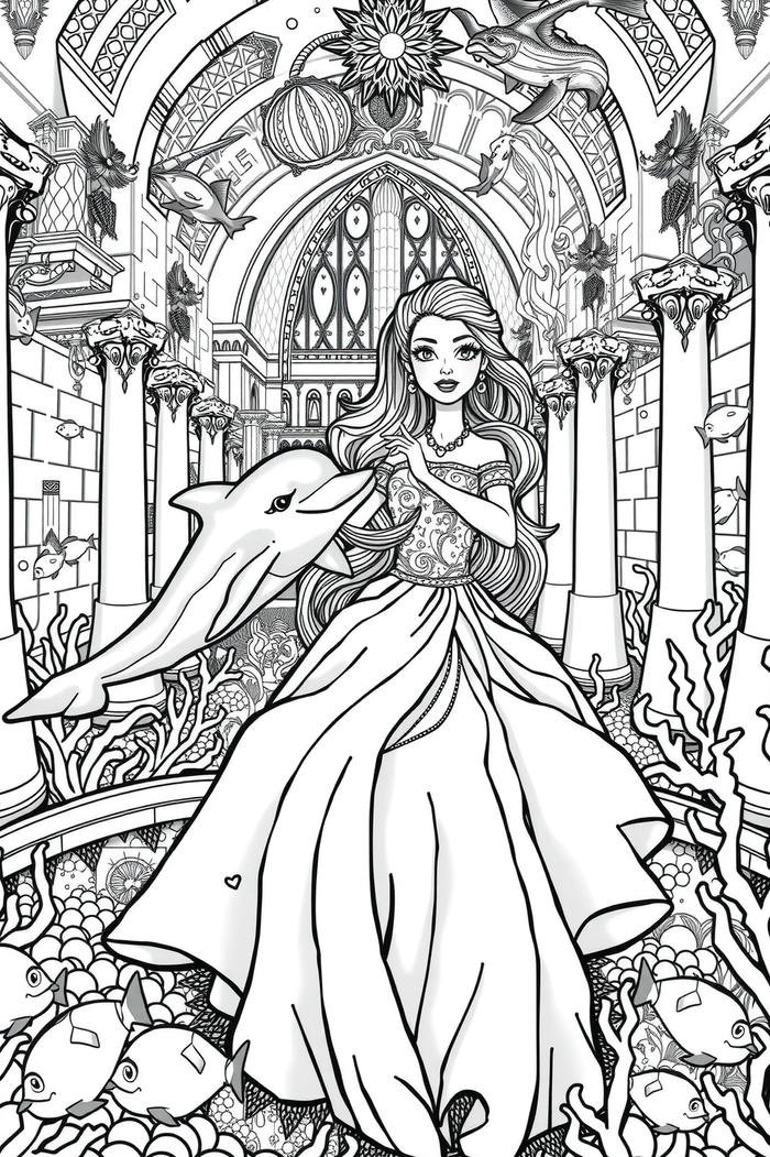 hình minh họa cá heo đáng yêu cho bé