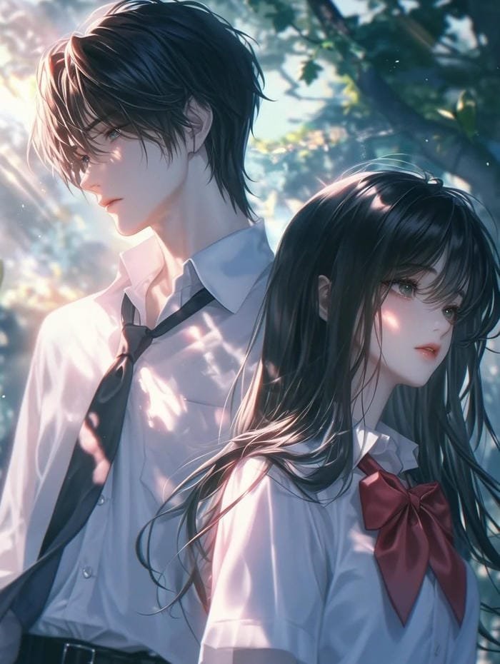 hình nền anime đôi dễ thương