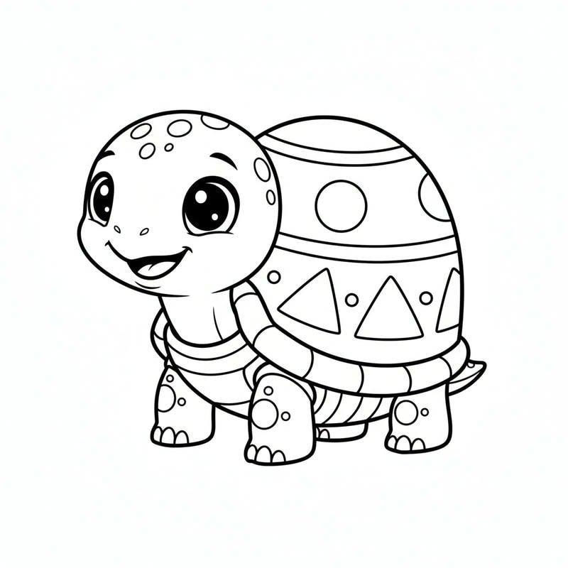 hình rùa ngộ nghĩnh dành cho bé tô