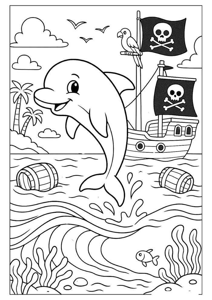 hình tập tô cá heo dưới nước sinh động