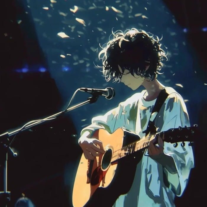 khung cảnh tối ảnh anime nam buồn