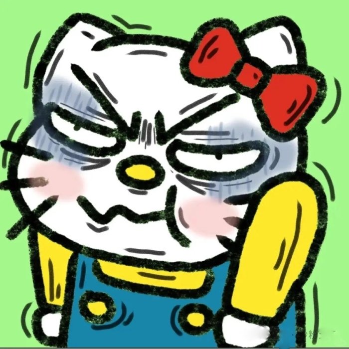 kiểu phản ứng rất gắt meme hello kitty bựa