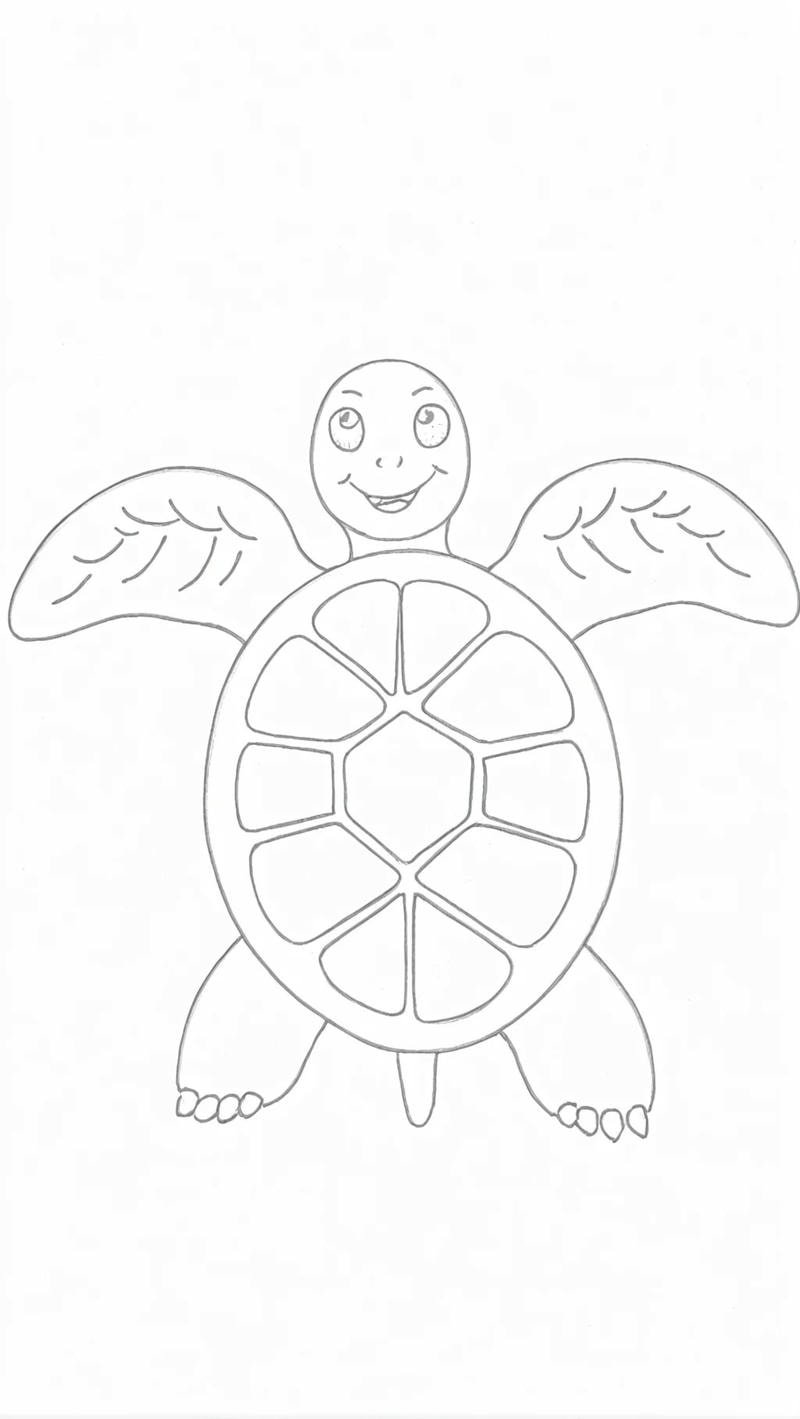 mẫu tô màu rùa thích hợp cách điệu