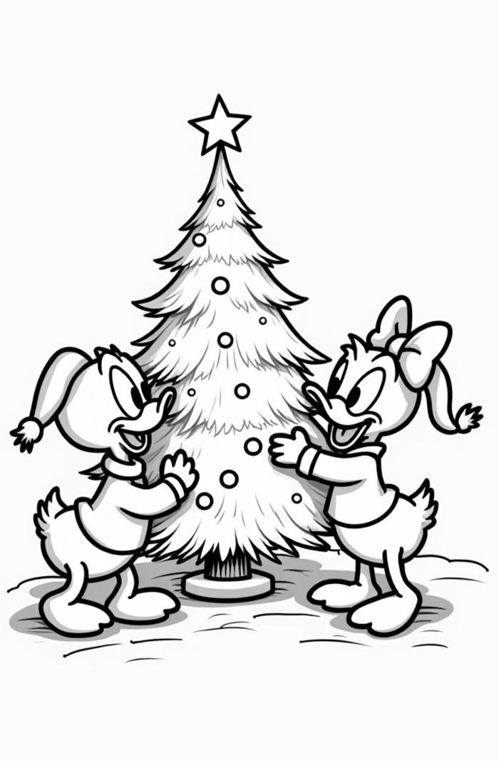 mẫu tô màu vịt cho bé phát triển sáng tạo