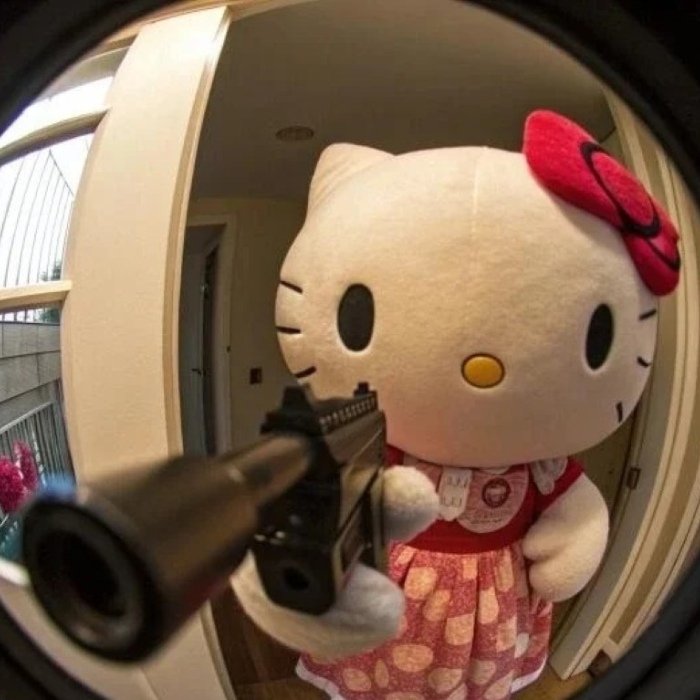 meme hello kitty bựa dùng chọc cười