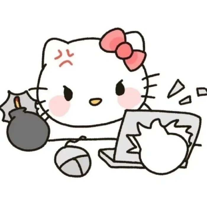 meme hello kitty bựa gương mặt lầy