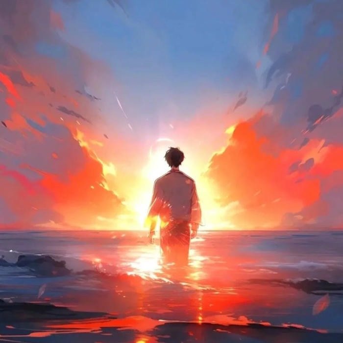 nỗi buồn lặng im ảnh anime nam buồn