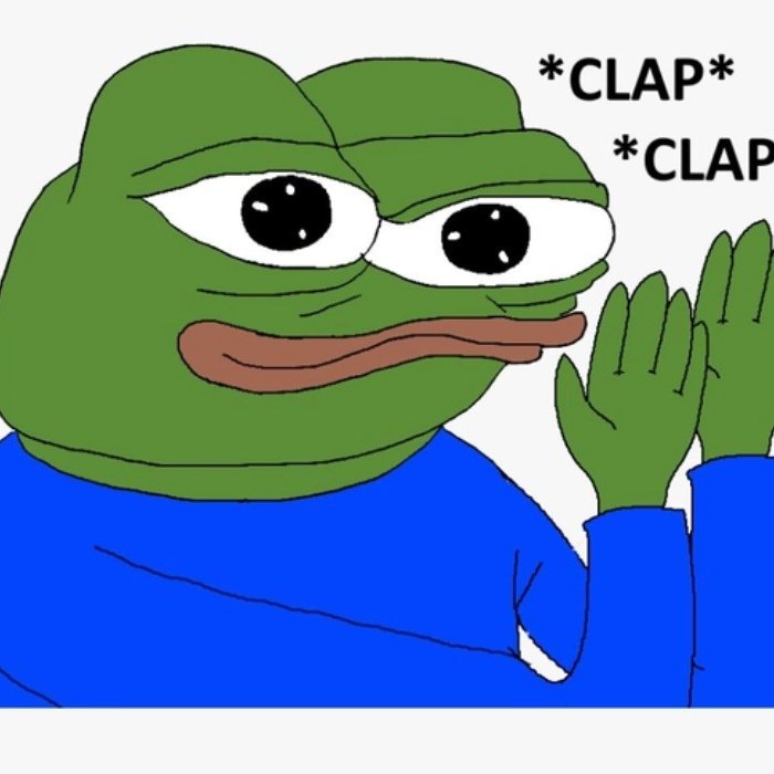 phản hồi tích cực bằng meme vỗ tay