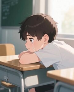 sự cô độc trong ảnh anime nam buồn