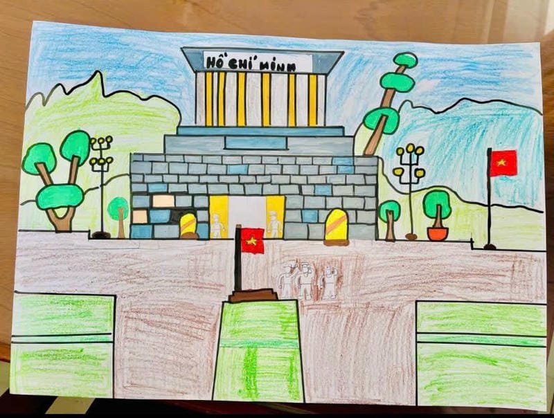 tác phẩm vẽ tranh ngày quốc khánh ấn tượng