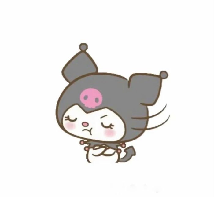 tải decor nhỏ xinh nhãn dán kuromi