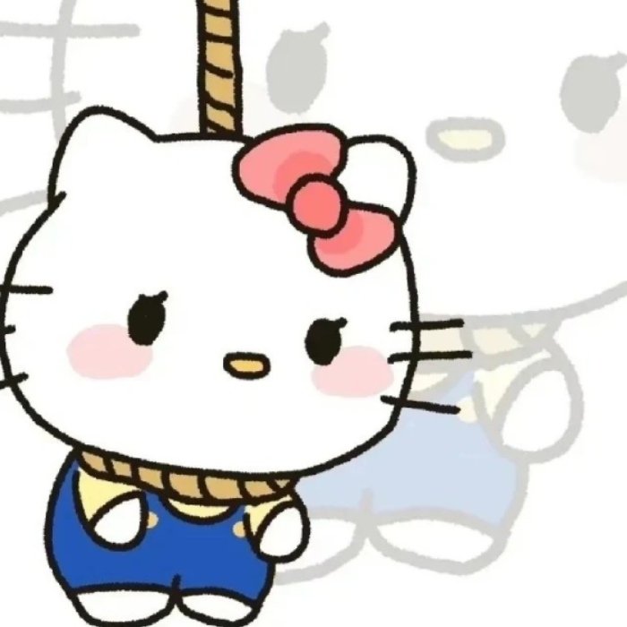 tình huống oái oăm của meme hello kitty bựa