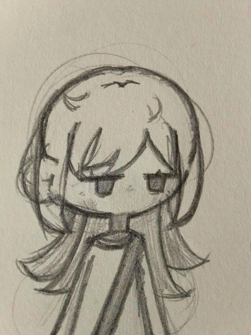 tranh anime đơn giản