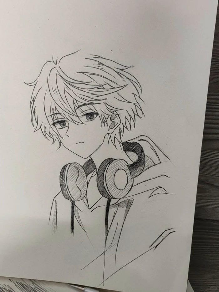 tranh anime nam chiến binh