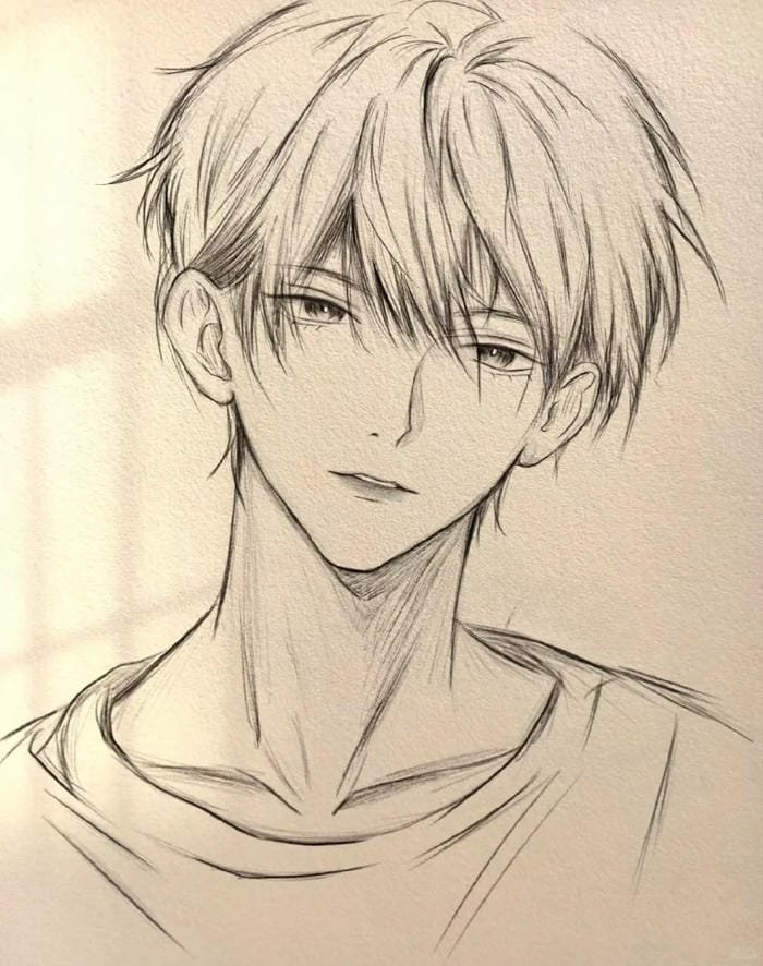 tranh anime nam cool