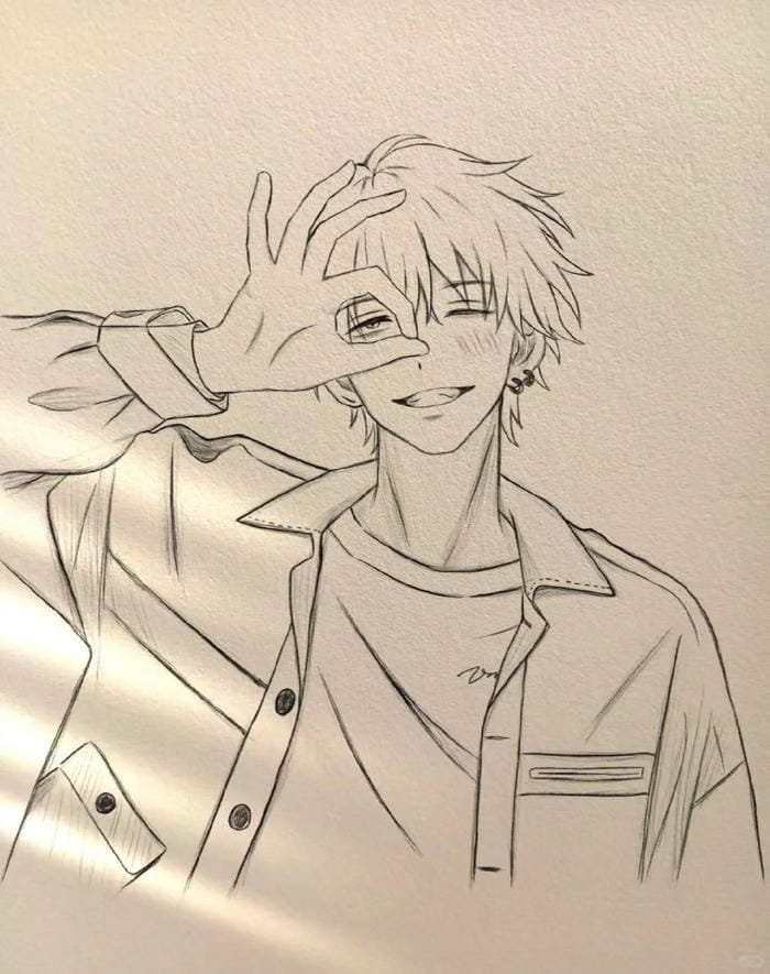 tranh anime nam fantasy