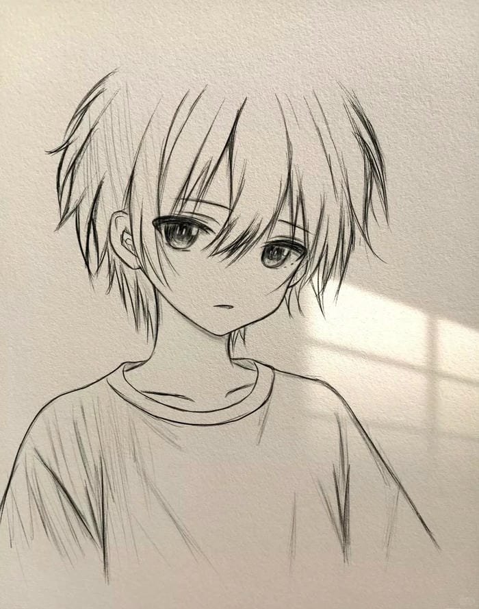 tranh anime nam full body