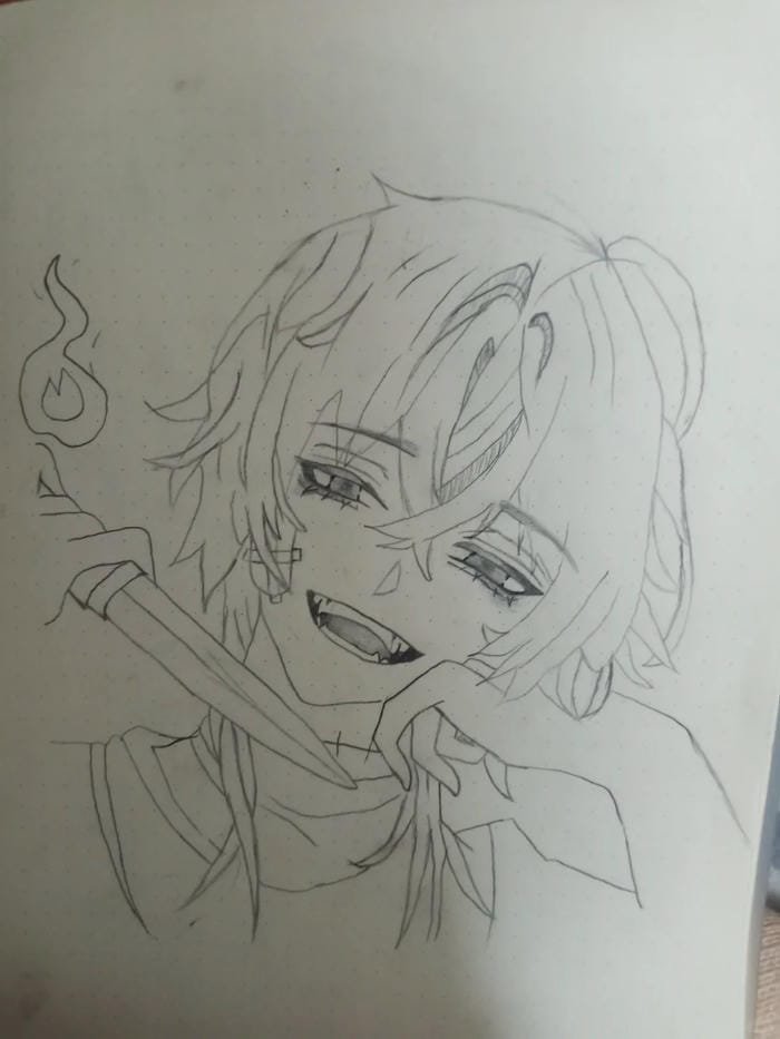 tranh anime nam mạnh mẽ