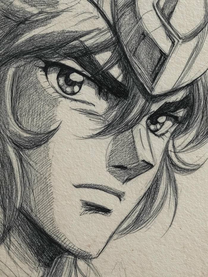 tranh anime nam phong cách