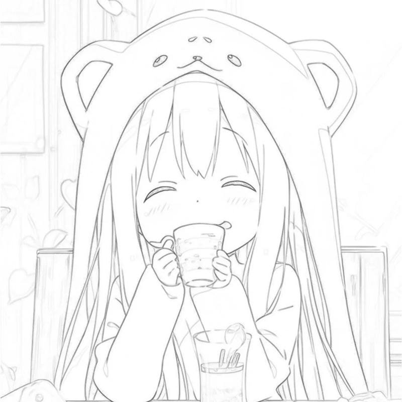 tranh anime thiếu nữ