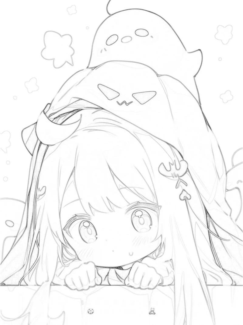 tranh anime tô màu