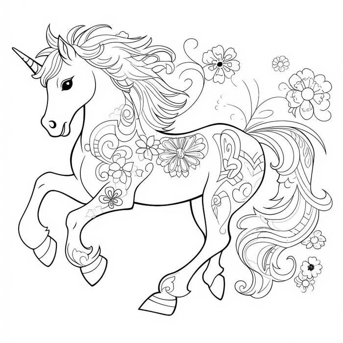 tranh con ngựa phi nhanh ngoài cánh đồng nghệ thuật