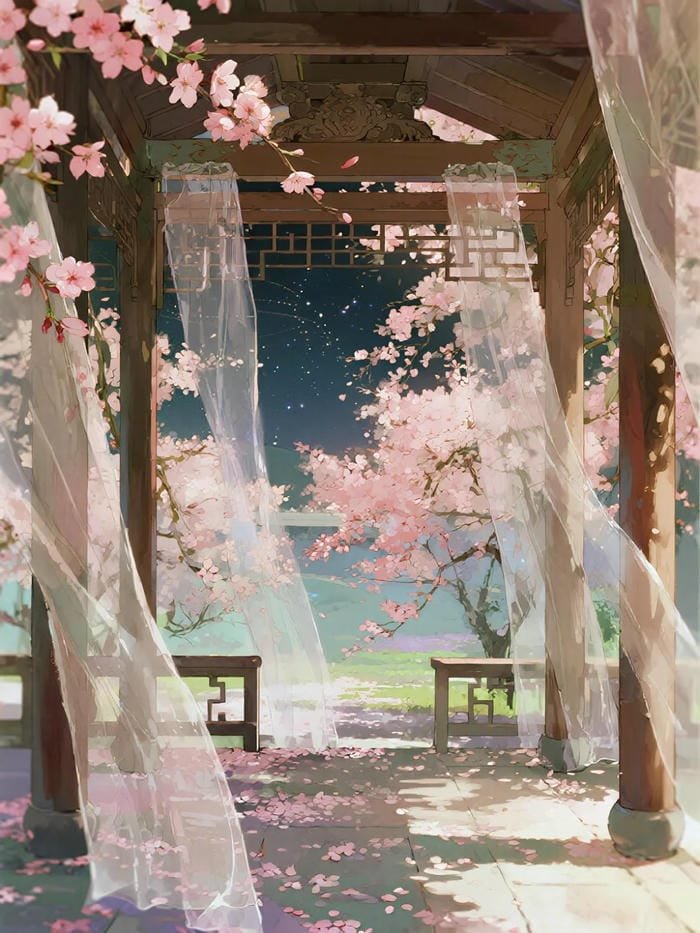 tranh hoa đào hiện đại dành cho phòng khách